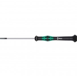 Wera 05118010001 Micro Series Precision Screwdriver, 3 mm Slot Cabinet, 3-1/8&amp;quot; shank-