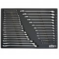 Wiha 30492 Combination Wrench Tray Set, SAE/metric, 31-piece-