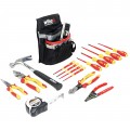 Wiha 32934 Insulated Apprentice Electrician's Tool Kit, 16-piece-