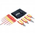 Wiha 32986 Insulated Pliers and Screwdriver Set, 11 pieces, 1000 V-
