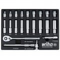 Wiha 33796 SAE Socket Tray Set, 3/8&amp;quot; drive, 22-piece-