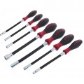 Wiha 37291 Nut Driver Set, Flexible Shaft, 7-Piece-
