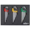 Wiha 66979 ErgoStar L-Key Tray Set, 35-piece, metric/SAE/TORX-