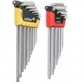Wiha 66982 Ball End Hex L-Key Set, Metric and Imperial, 22-piece-