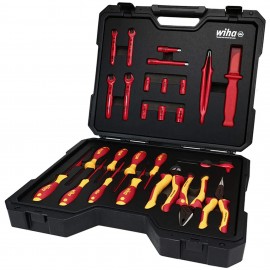 Wiha 91890 Insulated Hybrid and EV Tool Kit, 1000 V, 26-piece-