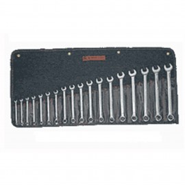 Wright Tool 958 Combination Wrench Set, 12-point metric, 18-piece-