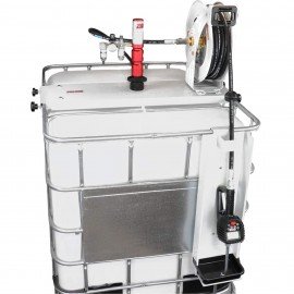 ZeeLine ZE1700PK-IBC-500 Pneumatic Oil Pump Kit with Hose Reel and Preset Meter, 3:1 Ratio, 6.6 GPM-