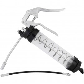 ZeeLine ZEID5 Pistol Action Grease Gun, 14 oz, clear tube-