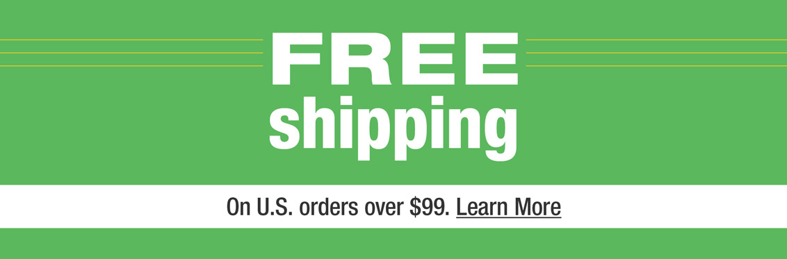 We are happy to announce our new free shipping policy