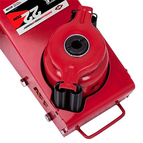 American Forge & Foundry 565F1 22-Ton Air Assist Truck Axle Jack - 1-Piece Handle