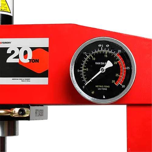 American Forge & Foundry 850ASD Super-Duty Shop Press, 20 Ton Capacity, 110-120 PSI