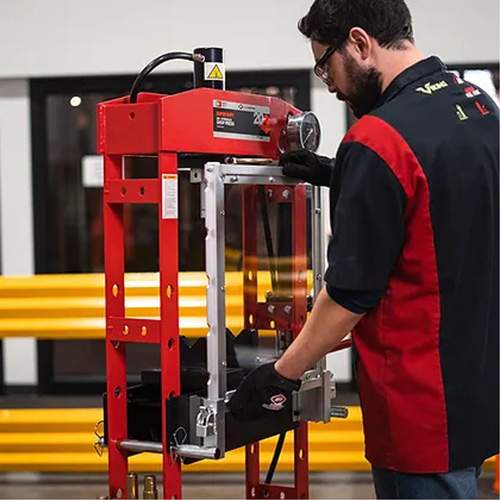 American Forge & Foundry 850ASD Super-Duty Shop Press, 20 Ton Capacity, 110-120 PSI