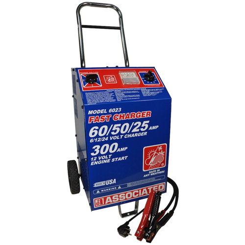 Associated 6023 Charger 6/12/24V, 60/50/25A, 230V, 50/60Hz