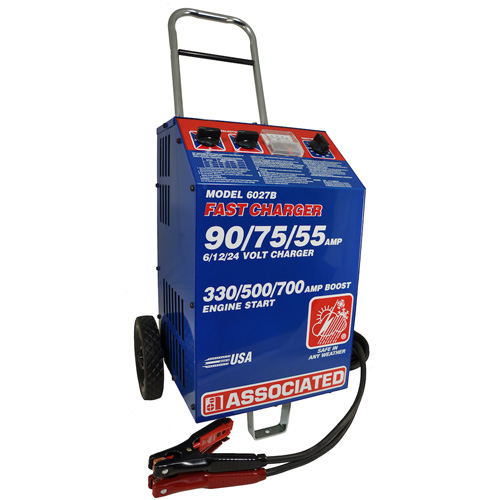 Associated 6027B Charger 6/12/24V, 90/75/55A, 230V, 50/60Hz
