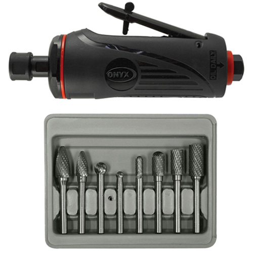 Astro Pneumatic 2181B Die Grinder / Rotary Burr Set