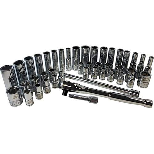 ATD 1200 44 Pc. 1/4 Inch Drive 6 Point SAE And Metric Pro Socket Set