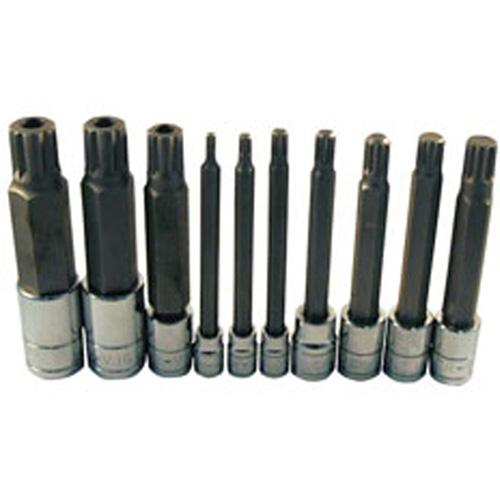 ATD 13781 Extra Long Triple Square Spline Bit Socket Set 10 Piece ToolDiscounter