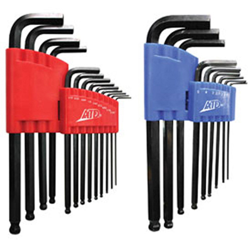 ATD 580 SAE Metric Long Arm Ball End Hex Key Set, 22 Pc