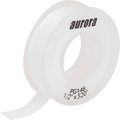 Aurora Tools PG148 Teflon&reg; Sealing Tape, 520" L x 1/2" W, White