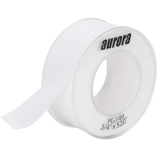 Aurora Tools PG149 Teflon&reg; Sealing Tape, 520" L x 3/4" W, White