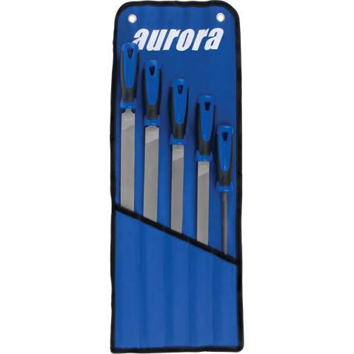Aurora Tools UAU777 File Set with Handles, 5 Pcs