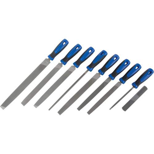 Aurora Tools UAU778 File Set with Handles, 9 Pcs