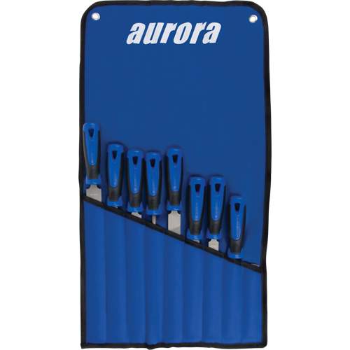 Aurora Tools UAU778 File Set with Handles, 9 Pcs