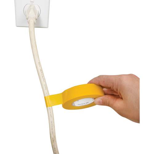 Aurora Tools XH387 Electrical Tape, 19 mm (3/4") x 18 M (60'), Yellow, 7 mils