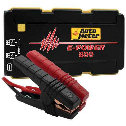 AutoMeter EP-800 Emergency Jump-Start Battery Pack, 14.8V, 800A Peak, 1800 MAH