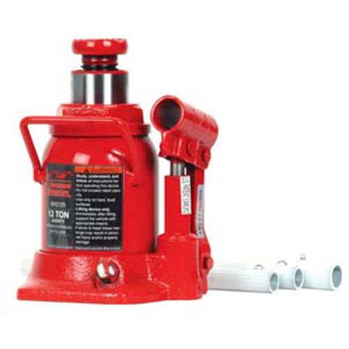 Blackhawk BH2125B 12 Ton Hydraulic Shorty Bottle Jack