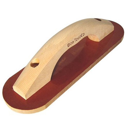 Bon 12-630 16" Square End Resin Float - Laminated Canvas, Wood Handle For Concrete Finishing
