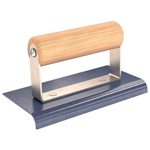 Bon 22-869-B9 Blue Steel Sidewalk Edger with Wood Handle