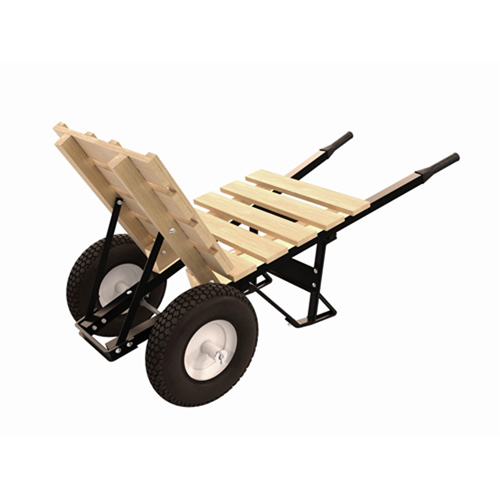 Bon 28-913-B5 Brick And Tile Wheelbarrow, Knobby Tires, Steel Handle
