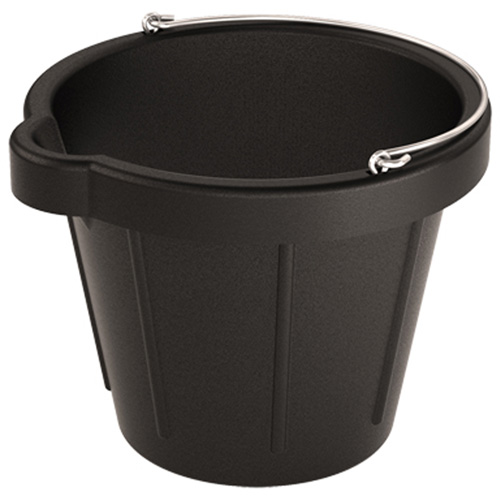 Bon 84-905-B7 Heavy Duty Molded Rubber Pail With Lip, 12 Quart