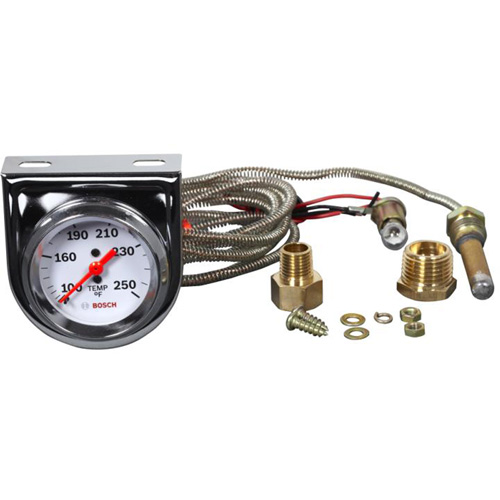 Bosch FST8207 Style Line&reg; Temperature Gauge, Water/Oil, 2" Face, Mechanical, 100-250 °F Range