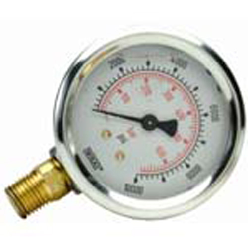 BVA GD2514 Dry Gauge With 2-1/2 Inch Face - 1/4 Inch NPTF