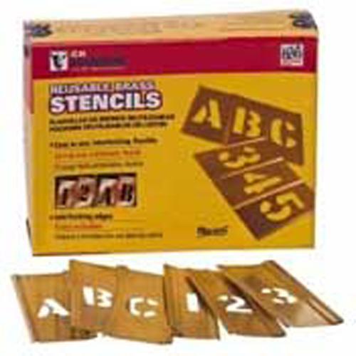 CH Hanson 10068 1 Inch Brass 45 Pc Letter &amp; Number Set