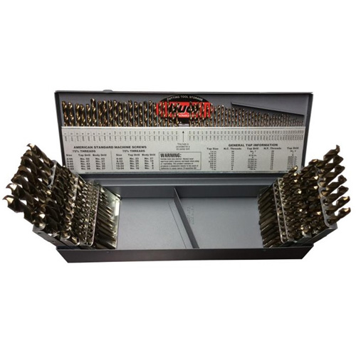 Drill America D/A115J-CO-SET HD Split Point Drill Bit Set