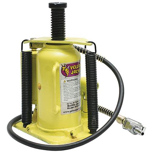 ESCO 10446 Yellow Jackit 20 Ton Air/Manual Bottle Jack (Welded Base)