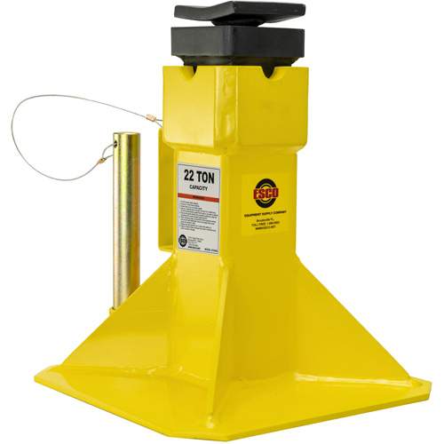 ESCO 10456 22 Ton Jack Stands with Adjustable Screw Top Saddle (Pair)