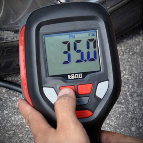 ESCO 10963 Pro Series Clip-On Rechargeable Handheld Inflator