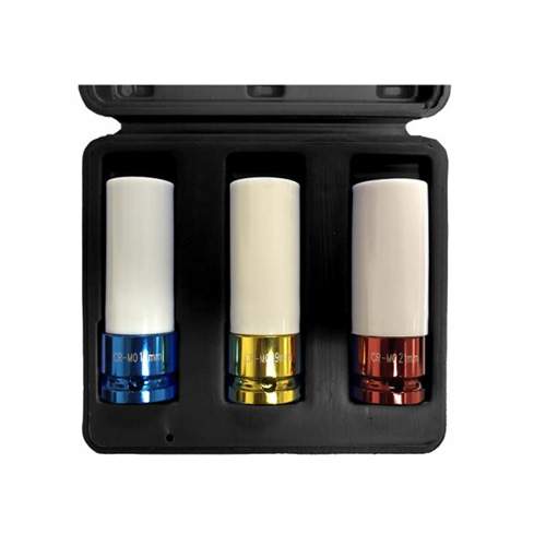 ESCO 40306 Impact Socket Set (3-Piece), Extra Deep Wheel Protector, 1/2 in. Drive