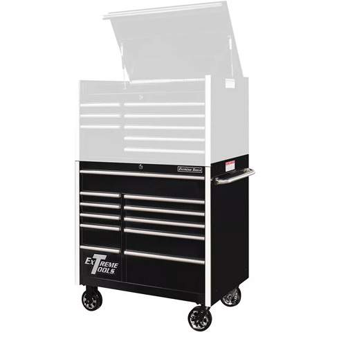 Extreme Tools RX412511RCBK RX Series 41? 11-Drawer Roller Cabinet