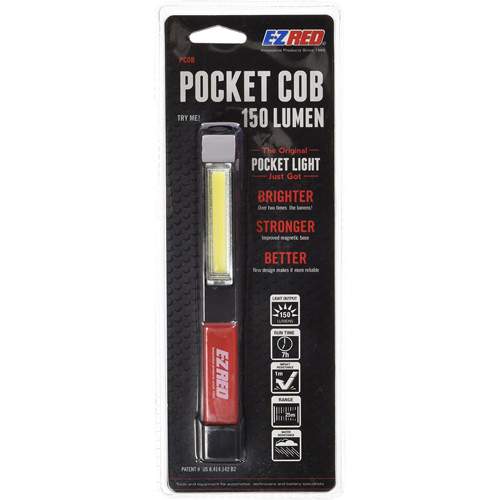 EZRED PCOB Pocket Cob Light Stick, 150 Lumens, with Clip
