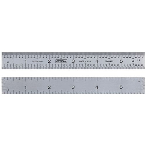 Fowler 52-330-006-0 6 Inch Rigid Rule 4R