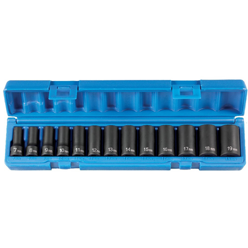 Grey Pneumatic 1203MSD Semi-Deep Length Socket Set