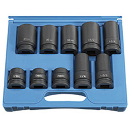 Grey Pneumatic 9153 1 Dr 10 Pc Drive Wheel Impact Socket Set