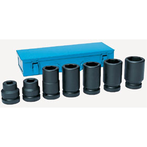 Grey Pneumatic 9155 1 Dr 8 Pc Metric Drive Wheel Impact Socket Set