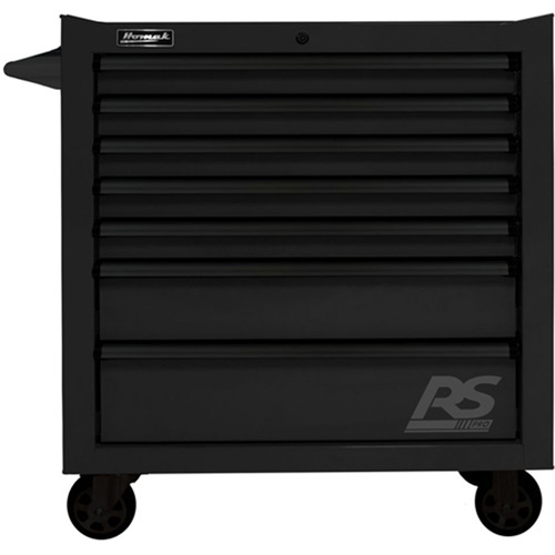 Homak BK04036070 36 Inch Rs Pro 7 Drawer Rolling Cabinet, Black