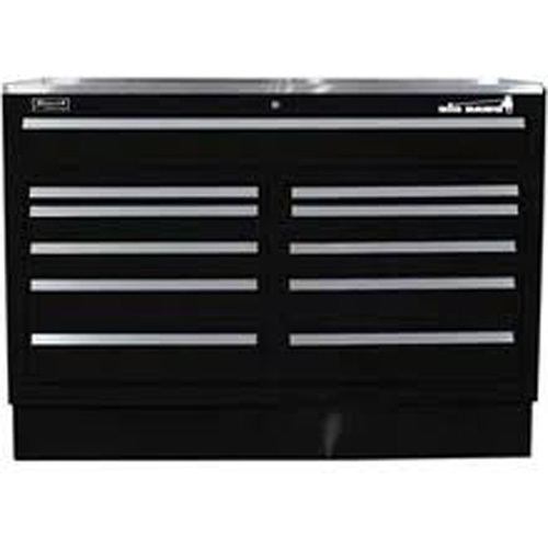 Homak BK04016020 60 INCH 11 SPLIT DRAWER BASE UNIT BLACK Tool